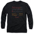 HOBBIT/KEYHOLE -  L/S ADULT 18/1  - BLACK