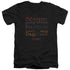 HOBBIT/KEYHOLE - S/S ADULT V-NECK 30/1 - BLACK