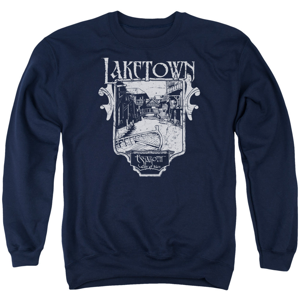 HOBBIT/LAKETOWN SIMPLE - ADULT CREWNECK SWEATSHIRT - NAVY