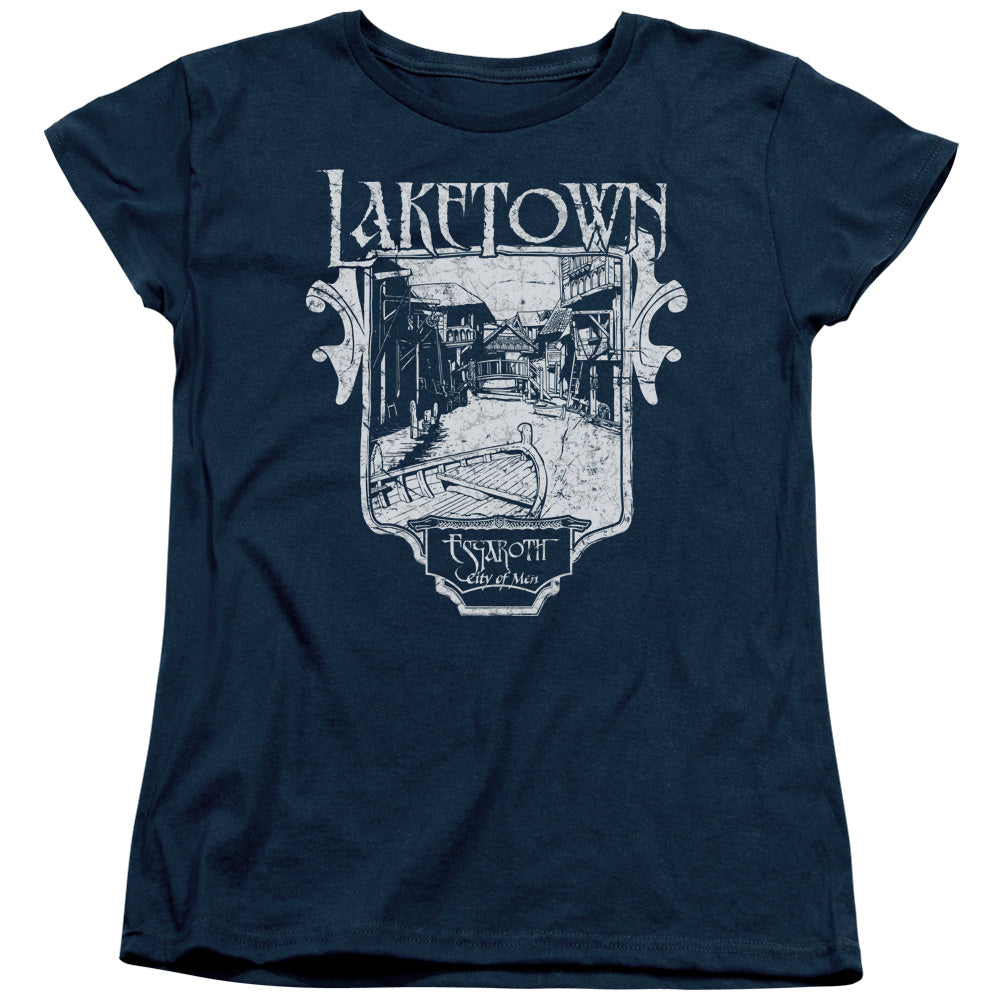 HOBBIT/LAKETOWN SIMPLE - S/S WOMENS TEE - NAVY
