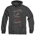 HOBBIT/TAIL CLAWS TEETH - ADULT HEATHER HOODIE - BLACK