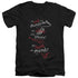 HOBBIT/TAIL CLAWS TEETH - S/S ADULT V-NECK 30/1 - BLACK