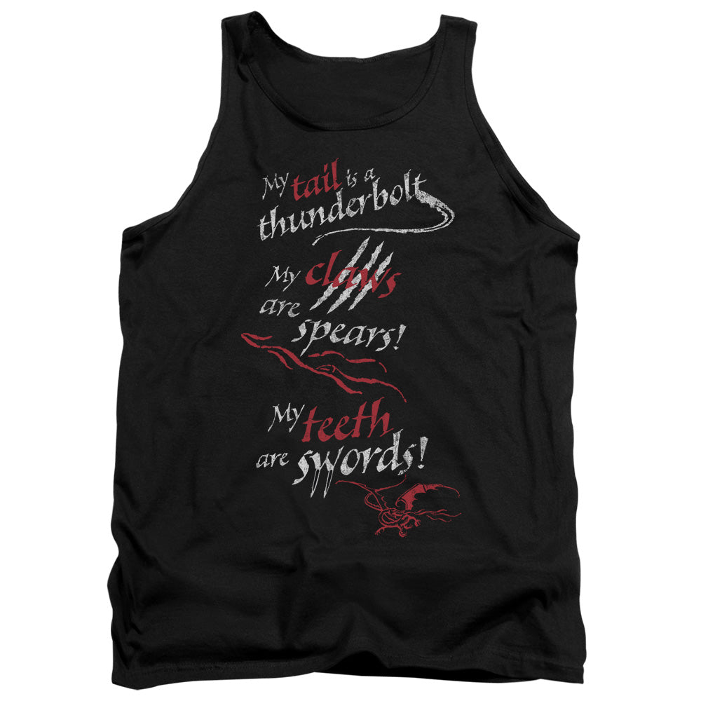 HOBBIT/TAIL CLAWS TEETH - ADULT TANK - BLACK