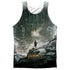 HOBBIT/BIG POSTER (FRONT/BACK PRINT) - ADULT POLY TANK TOP - MULTI