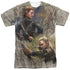 HOBBIT/ELVES (FRONT/BACK PRINT) -  S/S ADULT POLY CREW - MULTI