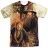 HOBBIT/BILBO AND GANDALF (FRONT/BACK PRINT) -  S/S ADULT POLY CREW - MULTI