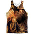 HOBBIT/BILBO AND GANDALF (FRONT/BACK PRINT) - ADULT POLY TANK TOP - MULTI