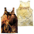 HOBBIT/BILBO AND GANDALF (FRONT/BACK PRINT) - ADULT POLY TANK TOP - MULTI