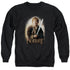THE HOBBIT/BILBO AND STING - ADULT CREWNECK SWEATSHIRT - BLACK