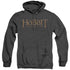 HOBBIT/LOGO - ADULT HEATHER HOODIE - BLACK