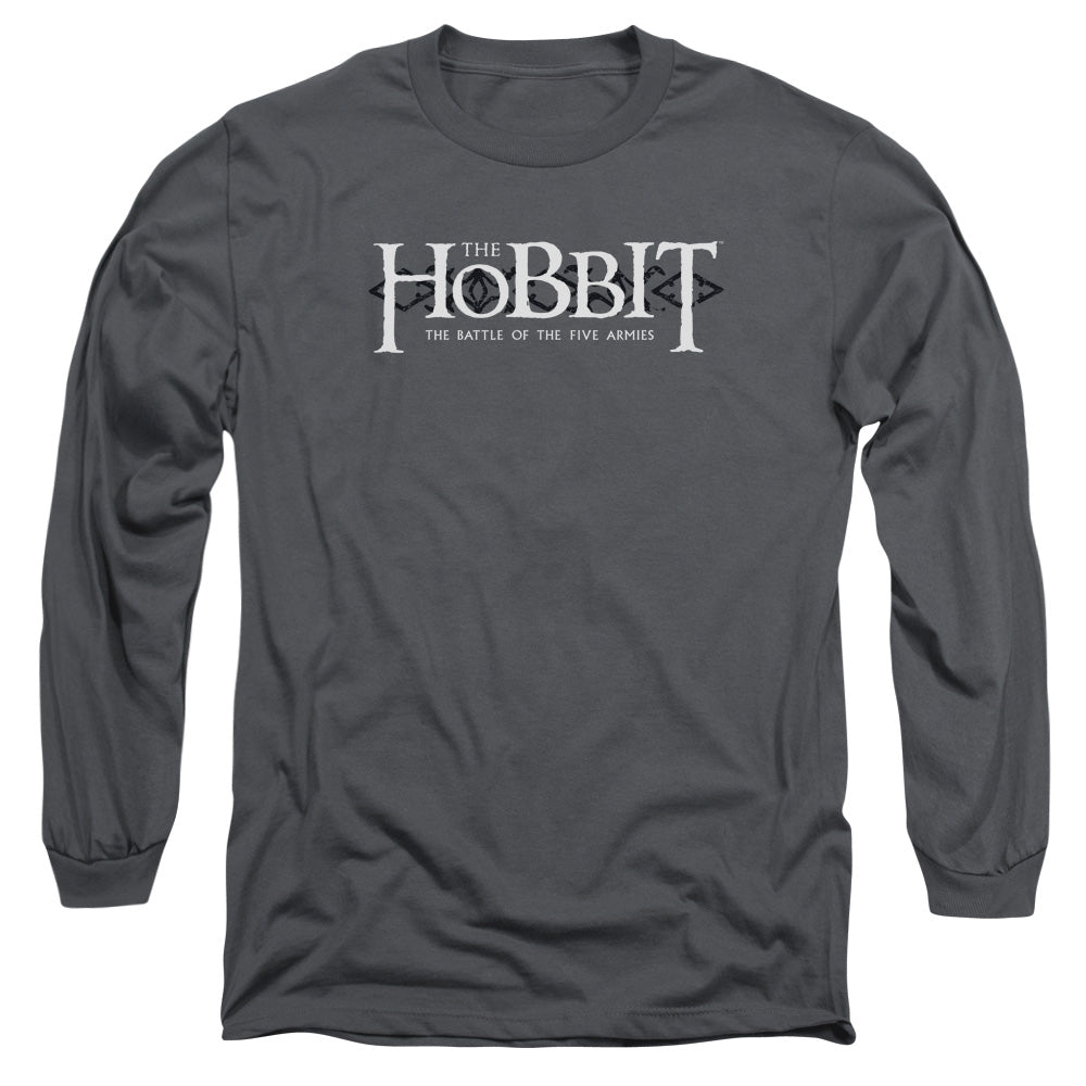 HOBBIT/ORNATE LOGO -  L/S ADULT 18/1  - CHARCOAL