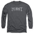 HOBBIT/ORNATE LOGO -  L/S ADULT 18/1  - CHARCOAL