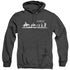 HOBBIT/ORC COMPANY - ADULT HEATHER HOODIE - BLACK