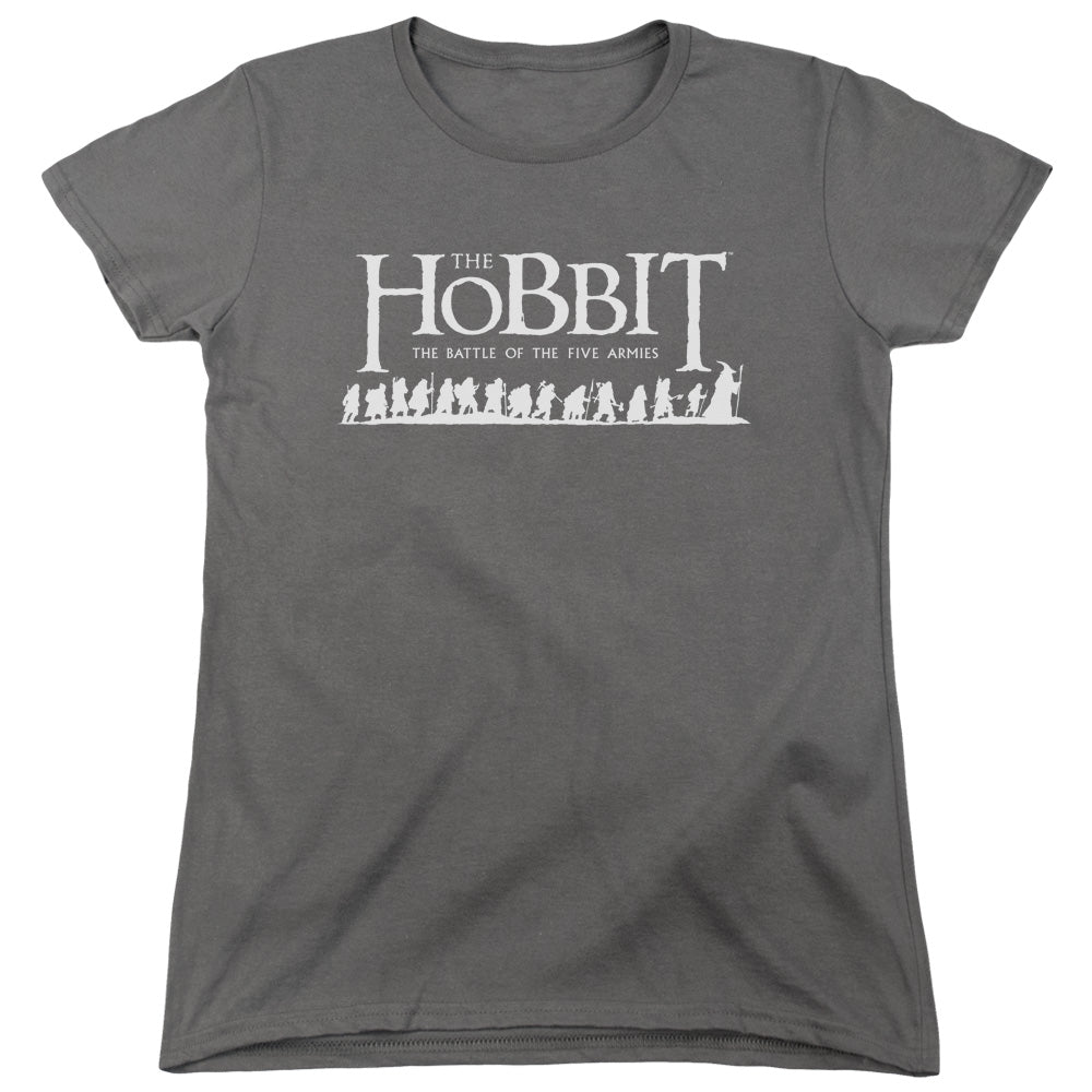 HOBBIT/WALKING LOGO - S/S WOMENS TEE - CHARCOAL