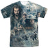 HOBBIT/EPIC POSTER (FRONT/BACK PRINT) - S/S ADULT POLY CREW - MULTI
