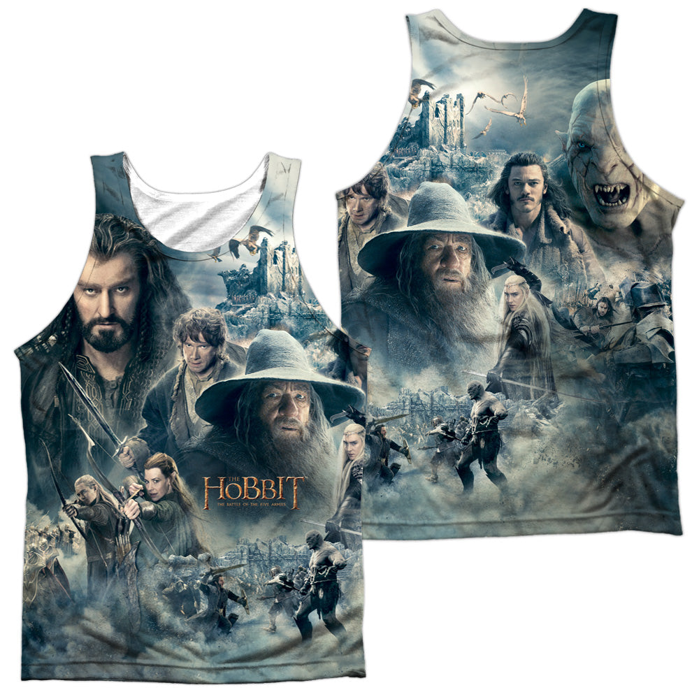 HOBBIT/EPIC POSTER (FRONT/BACK PRINT) - ADULT POLY TANK TOP - MULTI