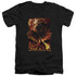 HOBBIT/SMOLDER - S/S ADULT V-NECK 30/1 - BLACK