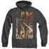 HOBBIT/I AM FIRE - ADULT HEATHER HOODIE - BLACK