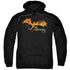 HOBBIT/SMAUG ON FIRE - ADULT PULLOVER HOODIE - BLACK