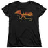 HOBBIT/SMAUG ON FIRE - S/S WOMENS TEE - BLACK