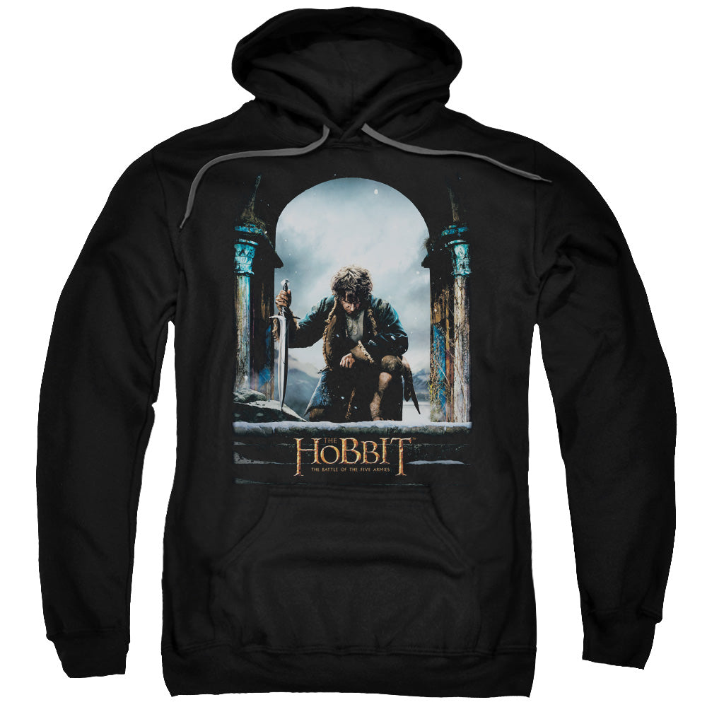HOBBIT/BILBO POSTER - ADULT PULLOVER HOODIE - BLACK