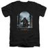 HOBBIT/BILBO POSTER - S/S ADULT V-NECK 30/1 - BLACK