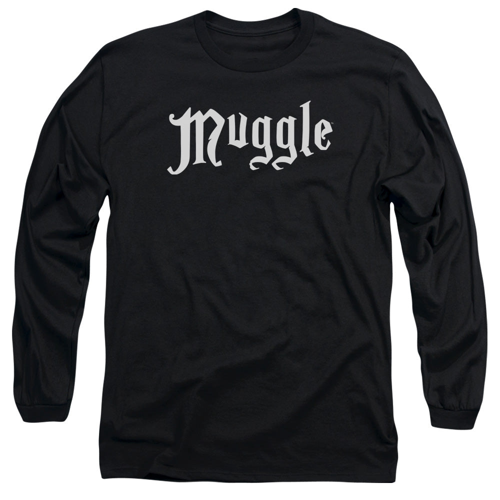 HARRY POTTER/MUGGLE -  L/S ADULT 18/1  - BLACK