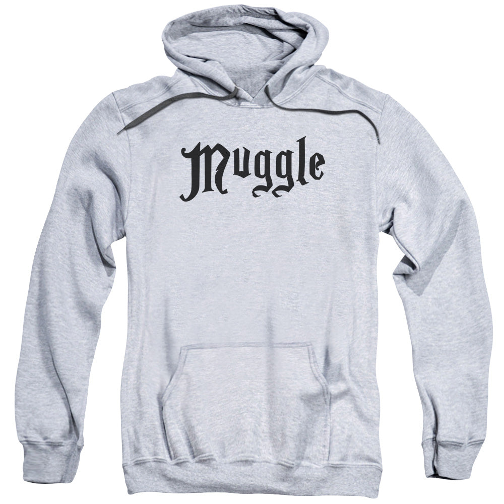 HARRY POTTER/MUGGLE - ADULT PULLOVER HOODIE - ATHLETIC HEATHER