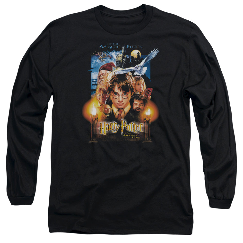 HARRY POTTER/MOVIE POSTER -  L/S ADULT 18/1  - BLACK