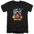 HARRY POTTER/MOVIE POSTER - S/S ADULT V-NECK 30/1 - BLACK