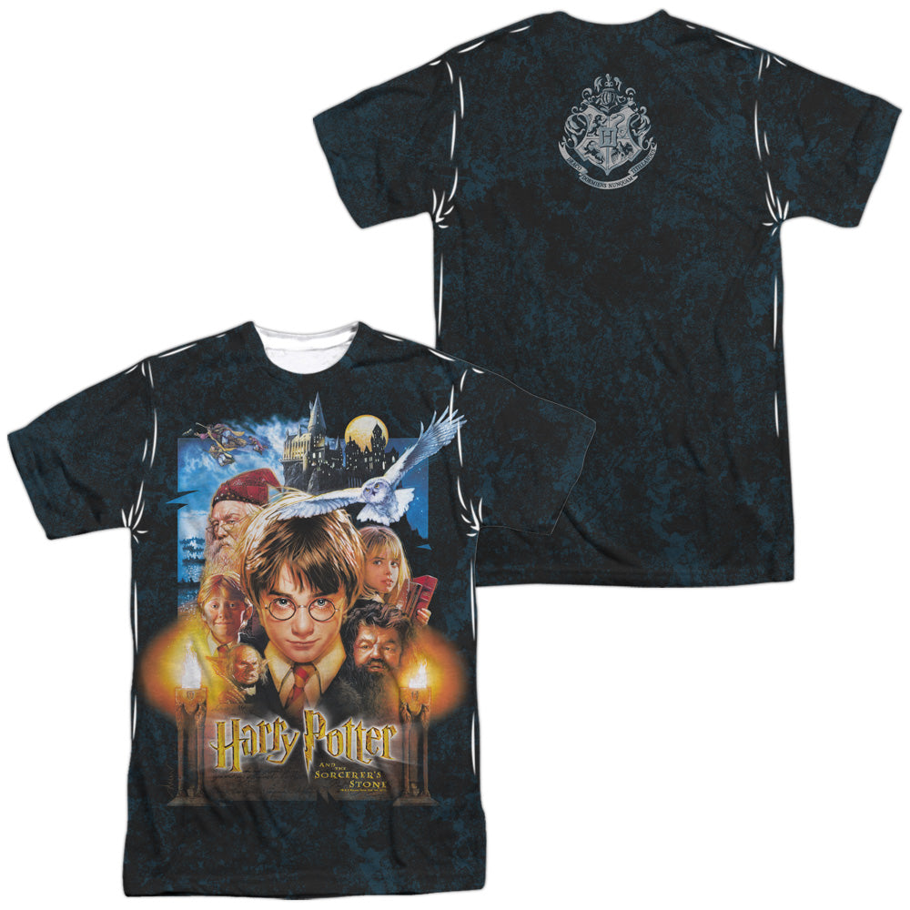 HARRY POTTER/THE BEGINNING (FRONT/BACK PRINT) - S/S ADULT POLY CREW - MULTI