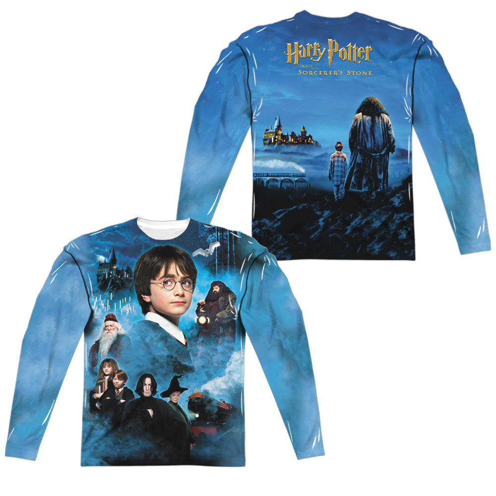 HARRY POTTER/FIRST YEAR (FRONT/BACK PRINT) - L/S ADULT POLY CREW  - MULTI