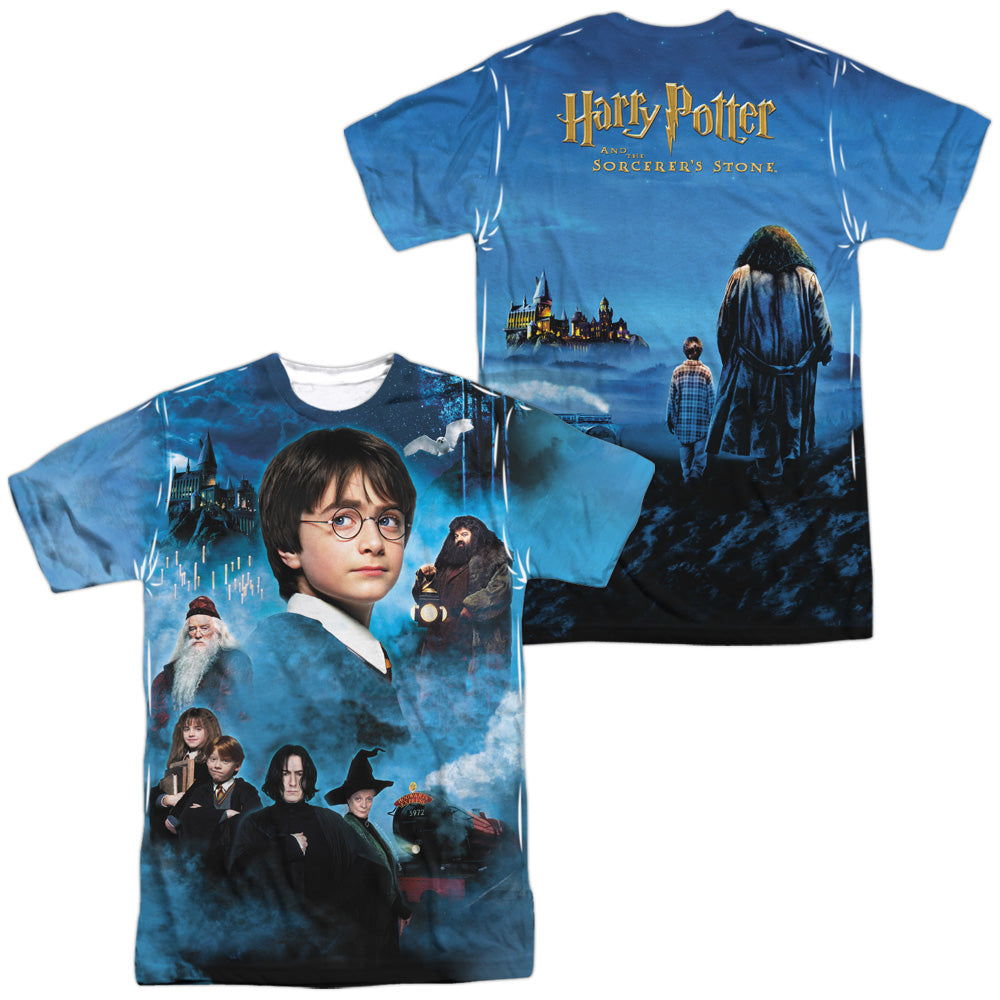HARRY POTTER/FIRST YEAR (FRONT/BACK PRINT) - S/S ADULT POLY CREW - MULTI