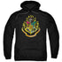 HARRY POTTER/HOGWARTS CREST - ADULT PULLOVER HOODIE - BLACK