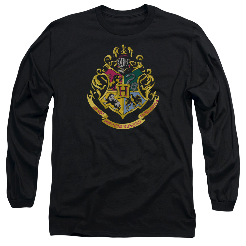 HARRY POTTER/HOGWARTS CREST - L/S ADULT 18/1 - BLACK