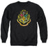 HARRY POTTER/HOGWARTS CREST - ADULT CREWNECK SWEATSHIRT - BLACK