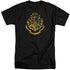HARRY POTTER/HOGWARTS CREST - S/S ADULT TALL 18/1 - BLACK