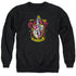 HARRY POTTER/GRYFFINDOR CREST - ADULT CREWNECK SWEATSHIRT - BLACK