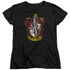 HARRY POTTER/GRYFFINDOR CREST - S/S WOMENS TEE - BLACK