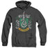 HARRY POTTER/SLYTHERIN CREST - ADULT HEATHER HOODIE - BLACK