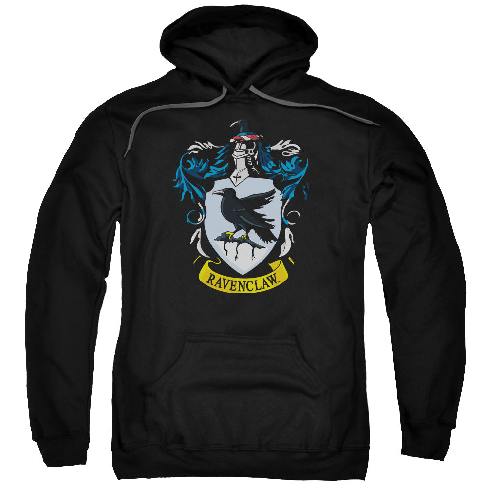 HARRY POTTER/RAVENCLAW CREST - ADULT PULLOVER HOODIE - BLACK
