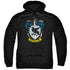 HARRY POTTER/RAVENCLAW CREST - ADULT PULLOVER HOODIE - BLACK