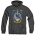 HARRY POTTER/RAVENCLAW CREST - ADULT HEATHER HOODIE - BLACK