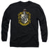 HARRY POTTER/HUFFLEPUFF CREST - L/S ADULT 18/1 - BLACK