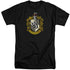 HARRY POTTER/HUFFLEPUFF CREST - S/S ADULT TALL 18/1 - BLACK
