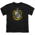 HARRY POTTER/HUFFLEPUFF CREST - S/S YOUTH 18/1 - BLACK