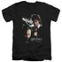 HARRY POTTER/HARRY AND SIRIUS - S/S ADULT V-NECK 30/1 - BLACK