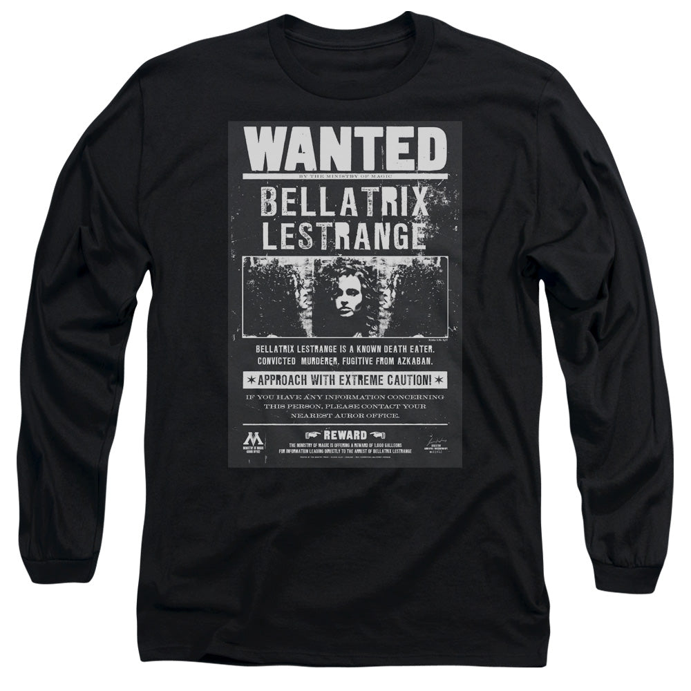 HARRY POTTER/WANTED BELLATRIX -  L/S ADULT 18/1  - BLACK