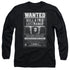 HARRY POTTER/WANTED BELLATRIX -  L/S ADULT 18/1  - BLACK