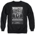 HARRY POTTER/WANTED BELLATRIX - ADULT CREWNECK SWEATSHIRT - BLACK